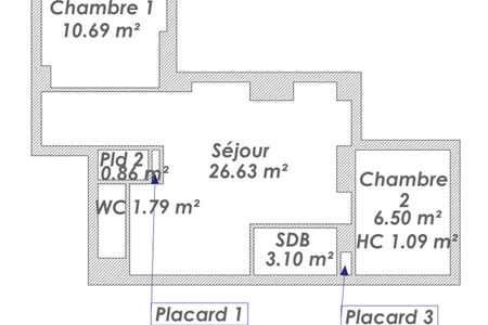 appartement 2 pièces à louer BESANCON 25000 50 m²
