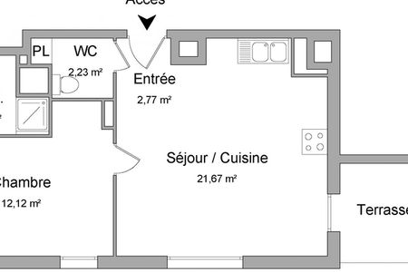 appartement 2 pièces à louer LYON 5ᵉ 69005 42.5 m²