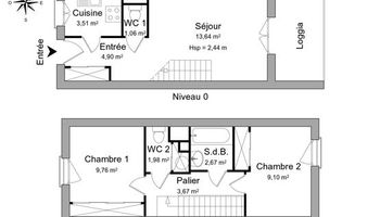 appartement 3 pièces à louer BORDEAUX 33800 50.29 m²