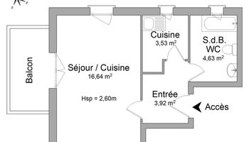 appartement 1 pièce à louer STRASBOURG 67000 28.7 m²