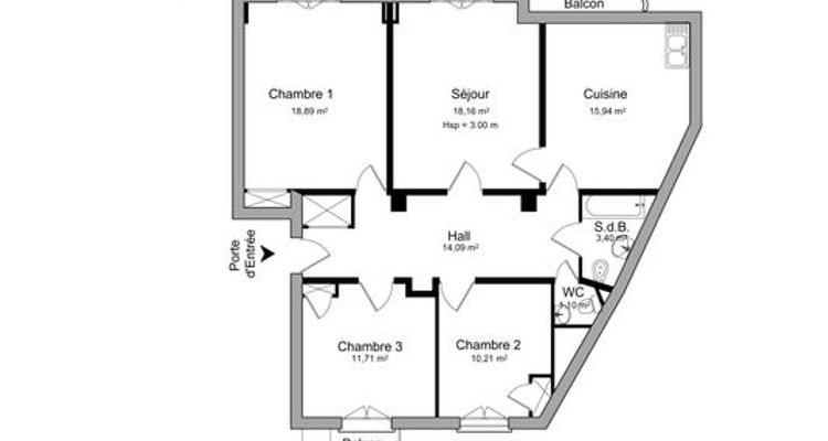 appartement 4 pièces à louer GRENOBLE 38000 93.79 m²