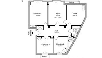 appartement 4 pièces à louer GRENOBLE 38000 93.79 m²