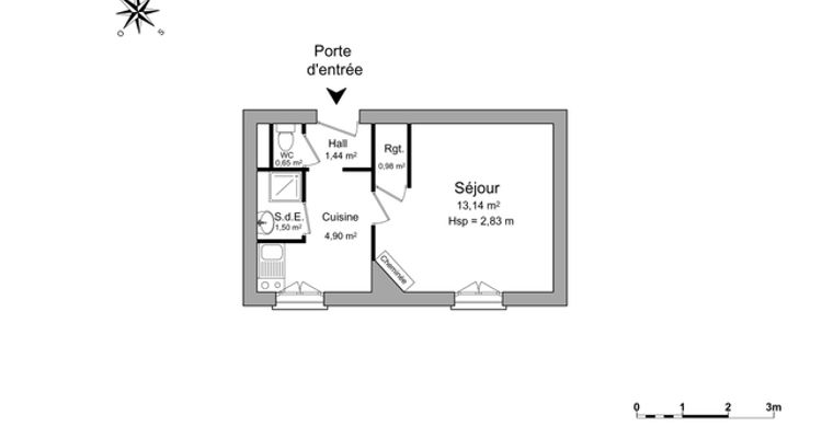 appartement 1 pièce à louer NANCY 54000 22.6 m²