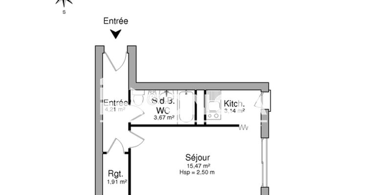 appartement 1 pièce à vendre Limoges 87000 28.21 m²