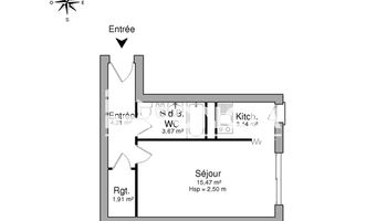 appartement 1 pièce à vendre Limoges 87000 28.21 m²