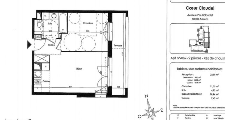 appartement 2 pièces à louer AMIENS 80000 46.3 m²