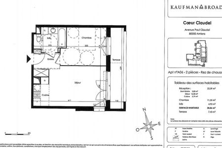appartement 2 pièces à louer AMIENS 80000 46.3 m²