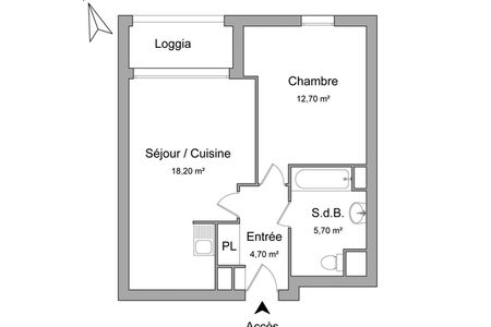 Appartement a louer sannois - 2 pièce(s) - 41.3 m2 - Surfyn