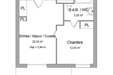 Vue n°2 Appartement 2 pièces T2 F2 à louer - Seysses (31600)