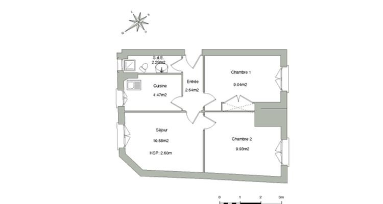 appartement 3 pièces à louer FONTENAY SOUS BOIS 94120 38.9 m²