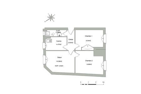 appartement 3 pièces à louer FONTENAY SOUS BOIS 94120 38.9 m²