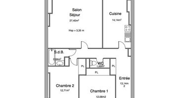 appartement 3 pièces à louer BORDEAUX 33000