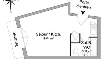 appartement 1 pièce à louer AVIGNON 84000 22.2 m²
