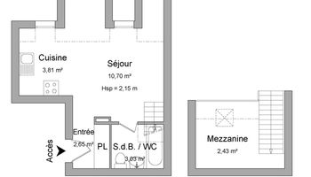 appartement 2 pièces à louer BESANCON 25000 22.6 m²