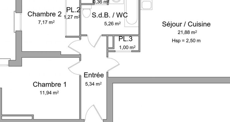 Vue n°1 Appartement 3 pièces T3 F3 à louer - Carrieres Sous Poissy (78955)