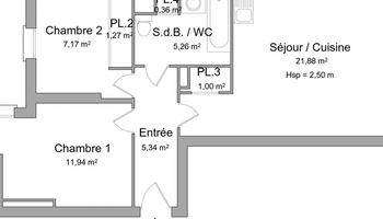 appartement 3 pièces à louer CARRIERES SOUS POISSY 78955 54.9 m²