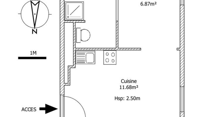 appartement 1 pièce à louer VILLENEUVE D'ASCQ 59650 23.5 m²