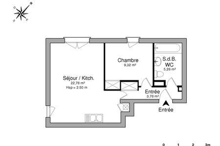 Vue n°3 Appartement 2 pièces T2 F2 à louer - Cergy Le Haut (95800)