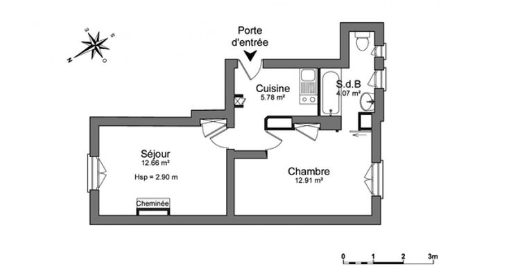 Vue n°1 Appartement meublé 2 pièces T2 F2 à louer - Paris 18ᵉ (75018)