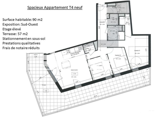 Vente Appartement 90m² 4 Pièces à Vannes (56000) - Foncia