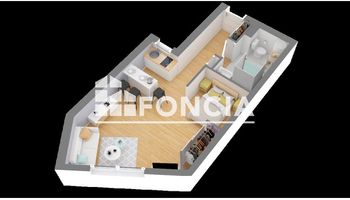 appartement 1 pièce à vendre PARIS 20ème 75020 31.47 m²