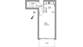 appartement 1 pièce à louer CHATOU 78400 29.6 m²
