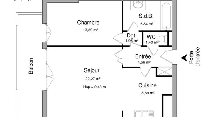 appartement 2 pièces à louer NANCY 54000 57.1 m²