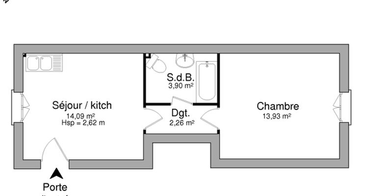 appartement 1 pièce à louer NANCY 54000 34.2 m²