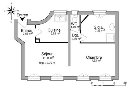 Vue n°3 Appartement 2 pièces T2 F2 à louer - Saint Maur Des Fosses (94100)