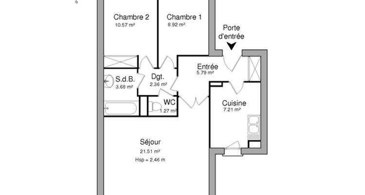 appartement 3 pièces à louer PONTAULT COMBAULT 77340 61.3 m²