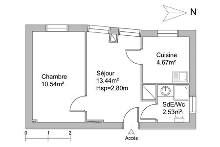 Vue n°2 Appartement 2 pièces T2 F2 à louer - Bourg-la-reine (92340)