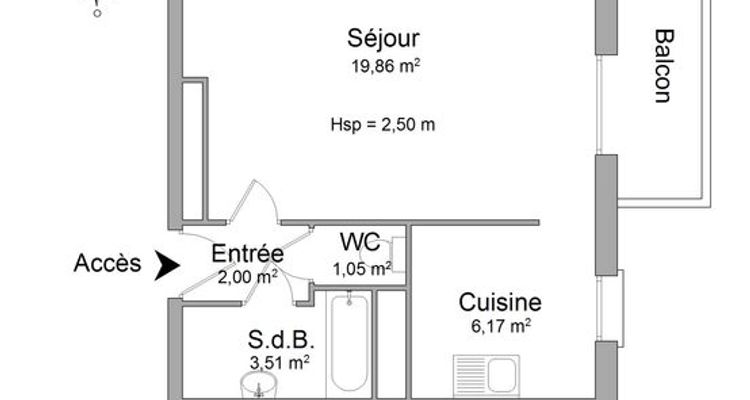 appartement 1 pièce à louer DEVILLE LES ROUEN 76250 33 m²