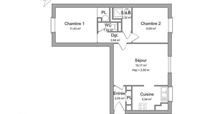 appartement 3 pièces à louer MARSEILLE 9ème 13009 50.98 m²