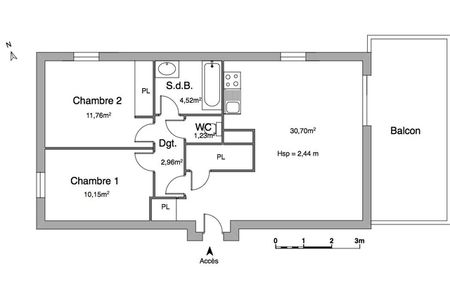 appartement 3 pièces à louer ARVERT 17530 62.6 m²