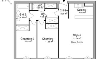 appartement 3 pièces à louer OSNY 95520 62.8 m²