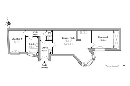 appartement 3 pièces à louer RUEIL MALMAISON 92500 68.9 m²