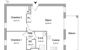 appartement 3 pièces à louer DIJON 21000 61.28 m²