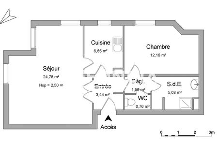 Vue n°2 Appartement 2 pièces à vendre - ANTONY (92160) - 54.45 m²