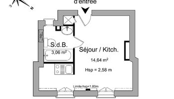 appartement 1 pièce à louer PARIS 14ᵉ 75014 17.7 m²