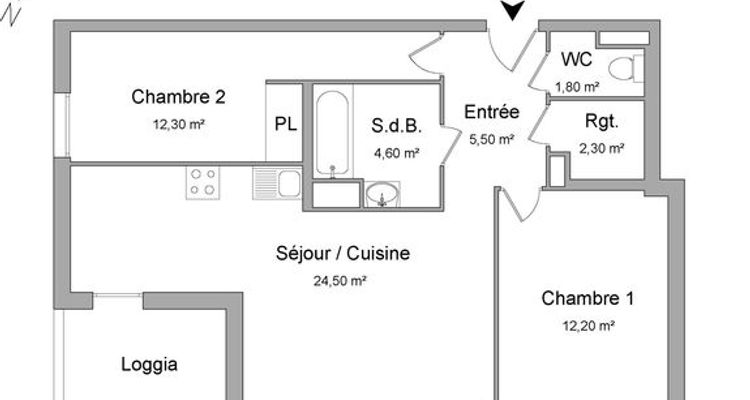 appartement 3 pièces à louer LYON 8ème 69008 63.2 m²