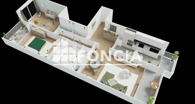 appartement 3 pièces à vendre Montrouge 92120 57.85 m²