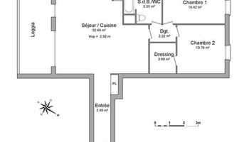 appartement 3 pièces à louer MARSEILLE 1er 13001 70.59 m²