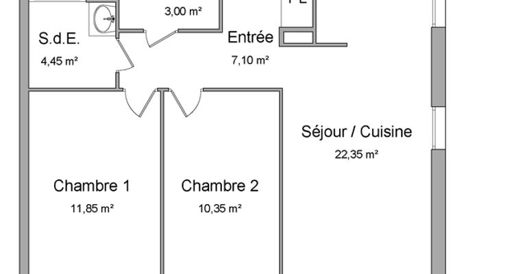 appartement 3 pièces à louer SAINT LEGER DU BOURG DENIS 76160 59.1 m²