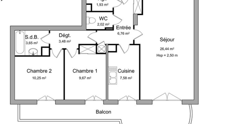 Vue n°1 Appartement 3 pièces T3 F3 à louer - Saint Germain En Laye (78100)