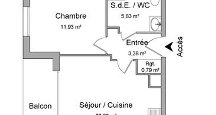 appartement 2 pièces à louer LA MADELEINE 59110 42.81 m²