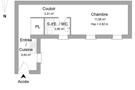 appartement 1 pièce à louer DIJON 21000 27.2 m²