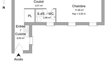 appartement 1 pièce à louer DIJON 21000 27.2 m²