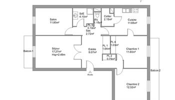 appartement 3 pièces à louer BLOIS 41000 87.5 m²