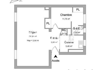 appartement 2 pièces à vendre Rueil-Malmaison 92500 50 m²