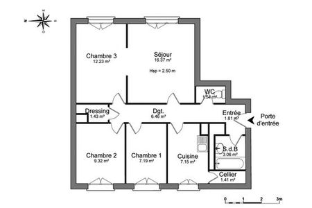 Vue n°3 Appartement 4 pièces à louer - DIJON (21000) - 67.97 m²